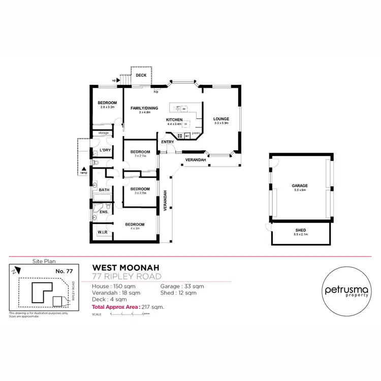 Floorplan of Homely house listing, 77 Ripley Road, West Moonah TAS 7009