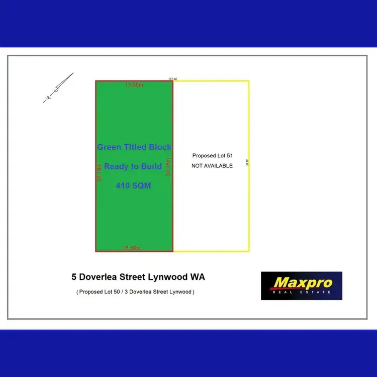 Floorplan of Homely land listing, LOT PL 50, 3 Doverlea Street, Lynwood WA 6147