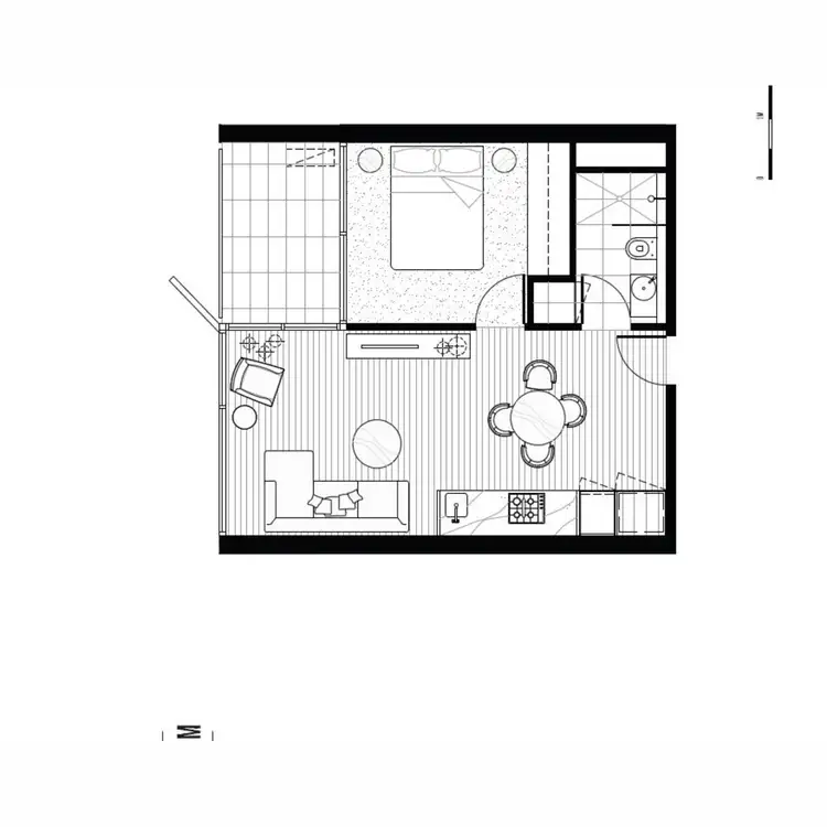 Floorplan of Homely apartment listing, 117/33 Blackwood Street, North Melbourne VIC 3051