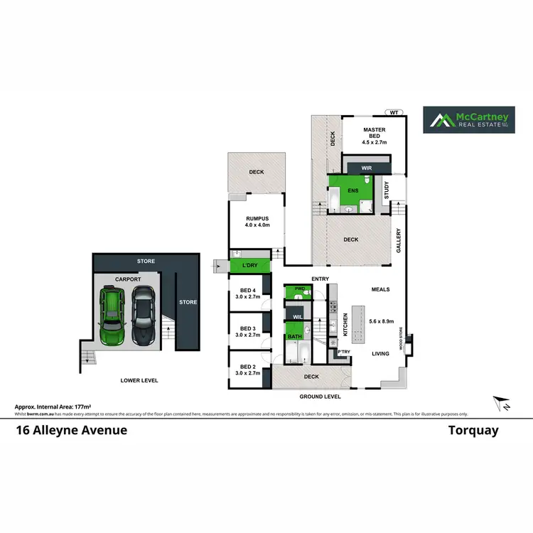 Floorplan of Homely house listing, 16 Alleyne Avenue, Torquay VIC 3228