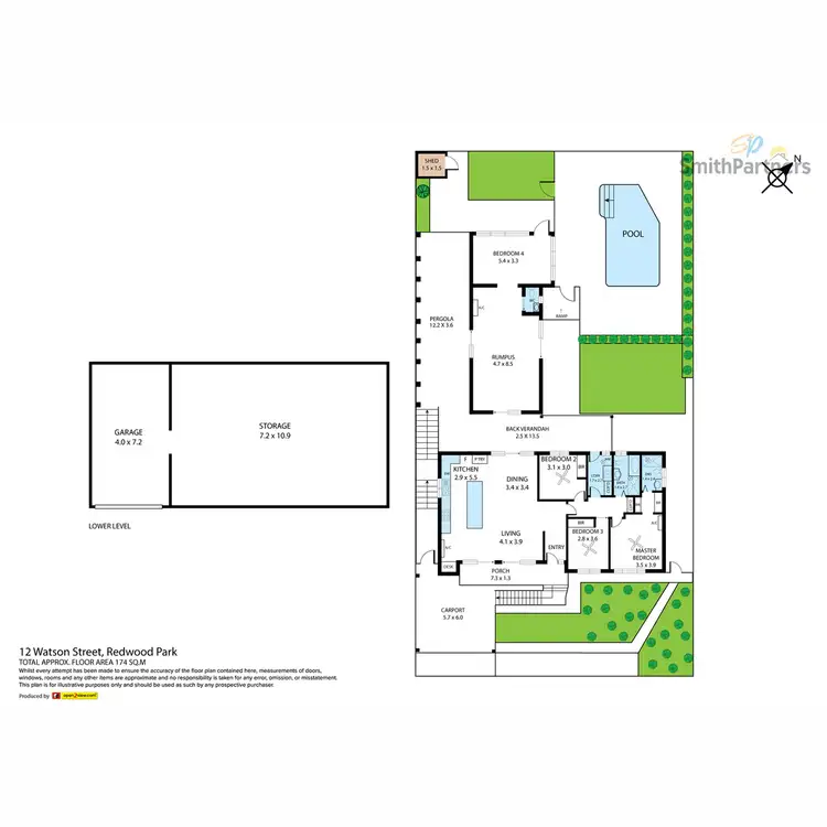 Floorplan of Homely house listing, 12 Watson Street, Redwood Park SA 5097