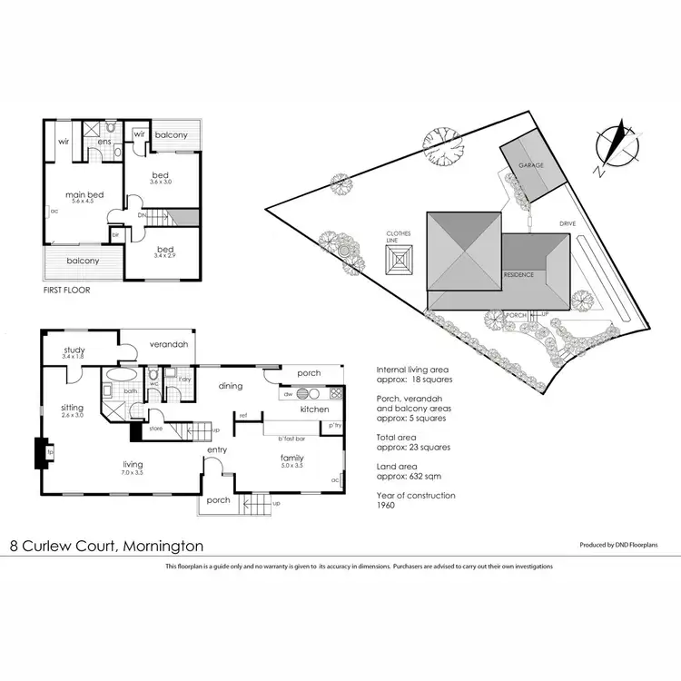 Floorplan of Homely house listing, 8 Curlew Court, Mornington VIC 3931