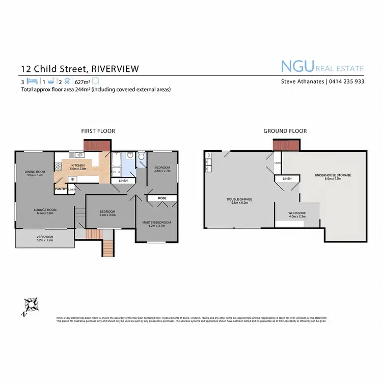 Floorplan of Homely house listing, 12 Child Street, Riverview QLD 4303