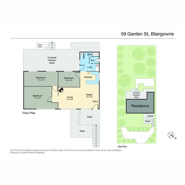 Floorplan of Homely house listing, 59 Garden Street, Blairgowrie VIC 3942