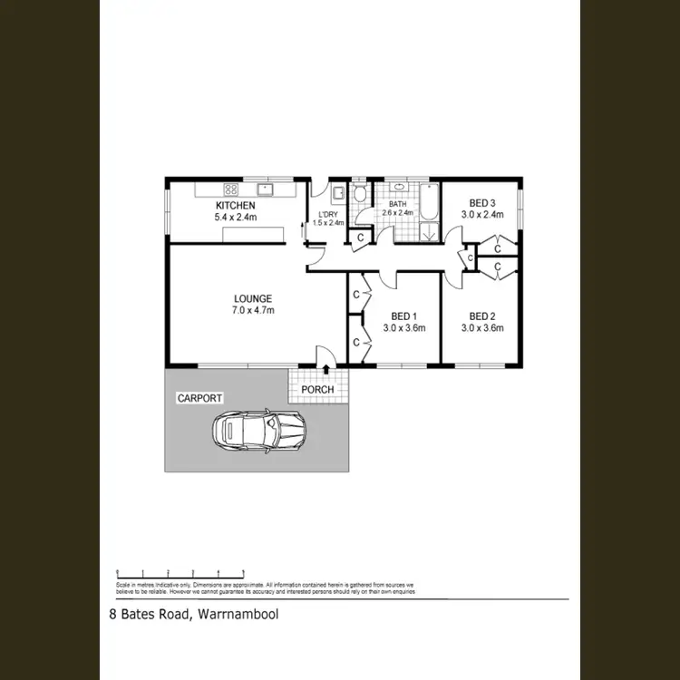 Floorplan of Homely house listing, 8 Bates Road, Warrnambool VIC 3280