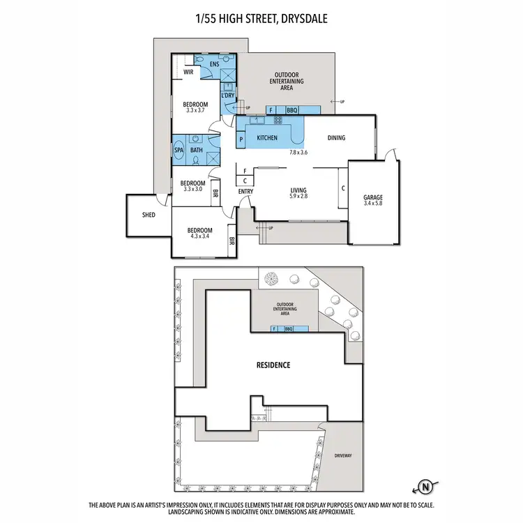 Floorplan of Homely house listing, 1/55 High Street, Drysdale VIC 3222