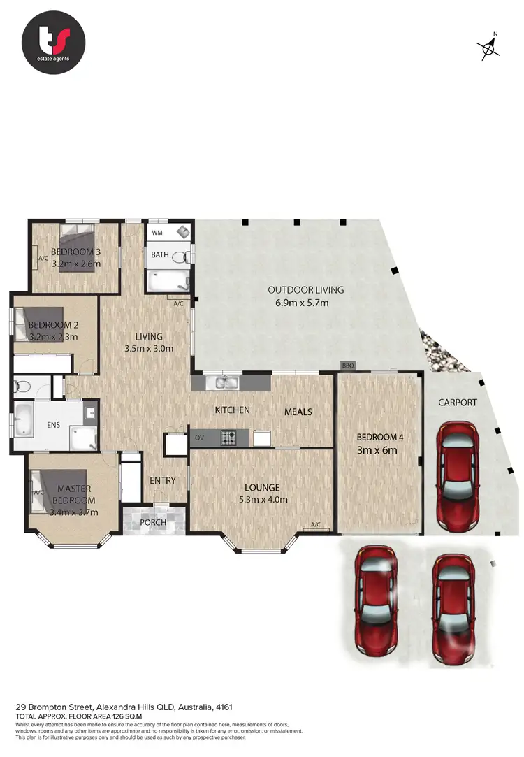 Floorplan of Homely house listing, 29 Brompton Street, Alexandra Hills QLD 4161