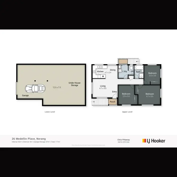 Floorplan of Homely house listing, 26 Medellin Place, Nerang QLD 4211