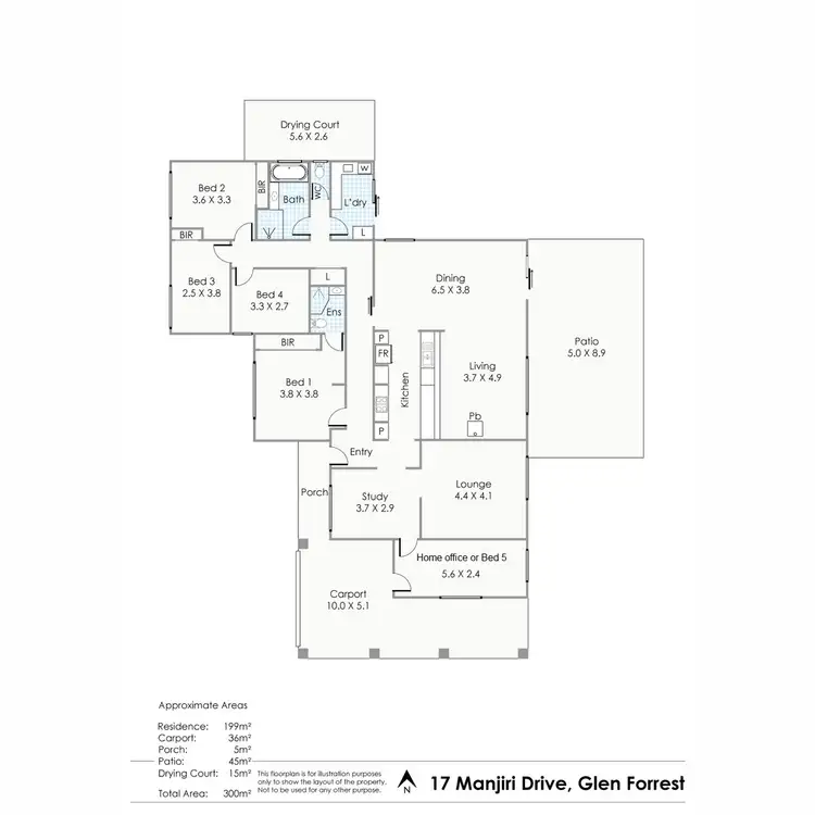 Floorplan of Homely house listing, 17 Manjiri Drive, Glen Forrest WA 6071