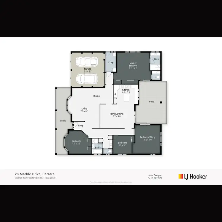 Floorplan of Homely house listing, 28 Marble Drive, Carrara QLD 4211