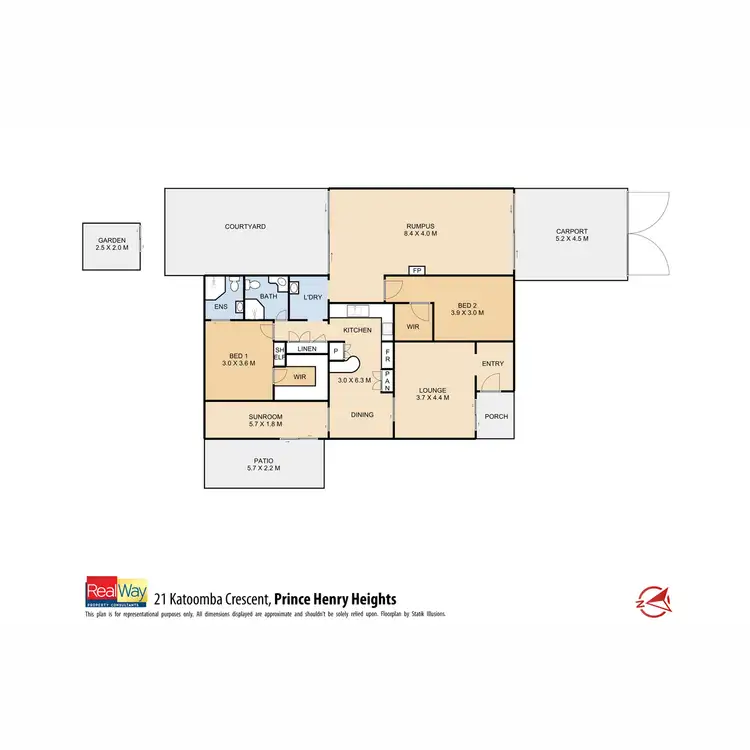 Floorplan of Homely house listing, 21 Katoomba Crescent, Prince Henry Heights QLD 4350