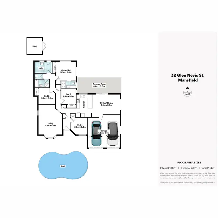 Floorplan of Homely house listing, 32 Glen Nevis Street, Mansfield QLD 4122