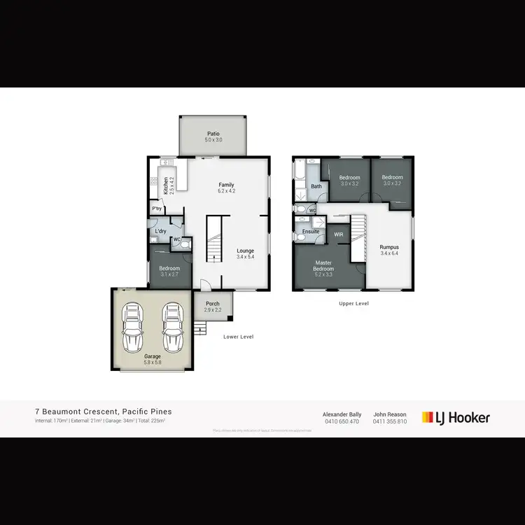 Floorplan of Homely house listing, 7 Beaumont Crescent, Pacific Pines QLD 4211