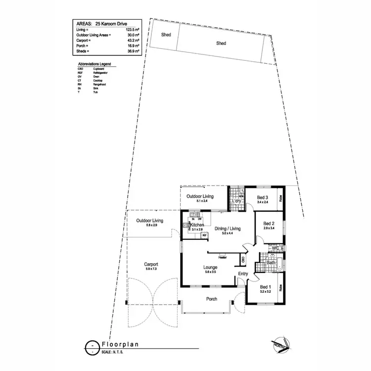 Floorplan of Homely house listing, 25 Karoom Drive, Glenfield Park NSW 2650