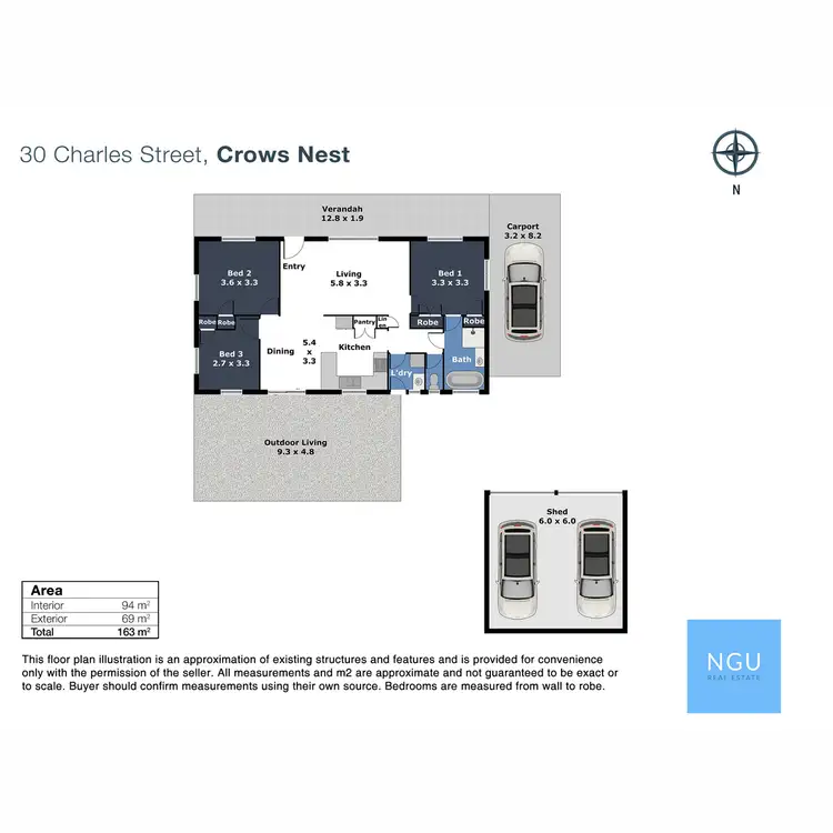Floorplan of Homely house listing, 30 Charles Street, Crows Nest QLD 4355