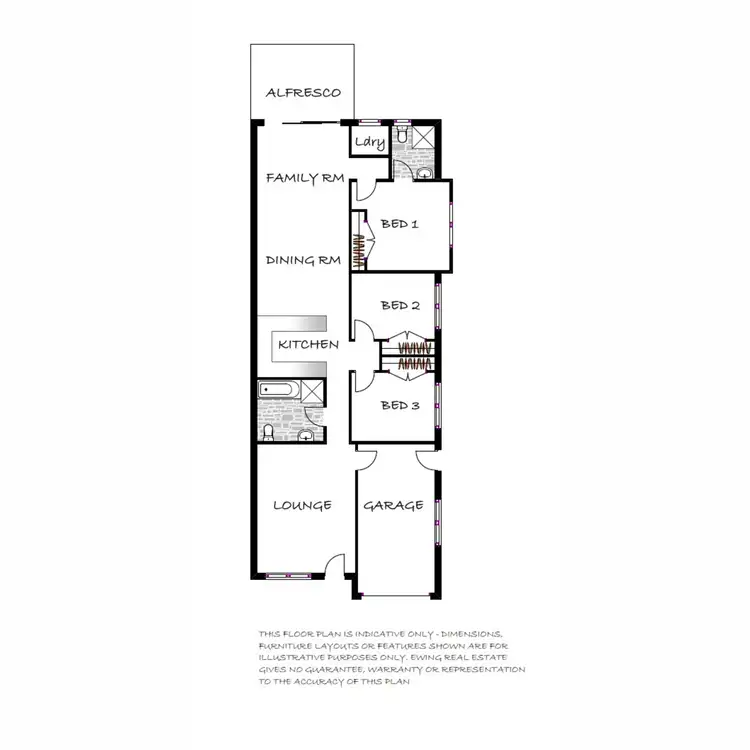 Floorplan of Homely semi-detached listing, 2/34 Wattle Street, Gunnedah NSW 2380