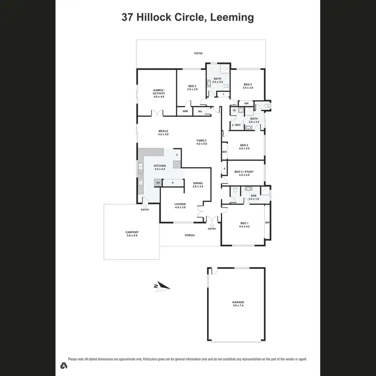 Floorplan of Homely house listing, 37 Hillock Circle, Leeming WA 6149