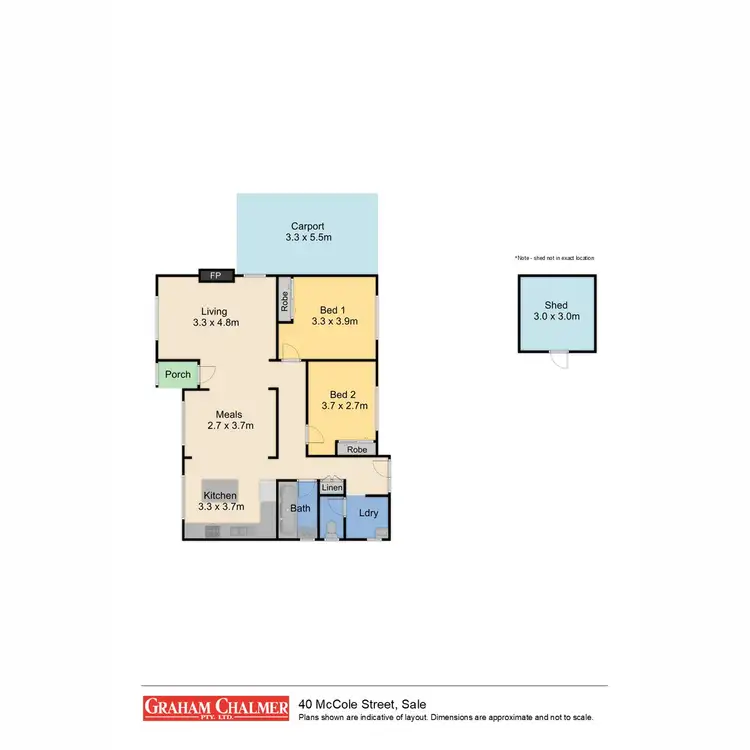 Floorplan of Homely house listing, 40 McCole Street, Sale VIC 3850