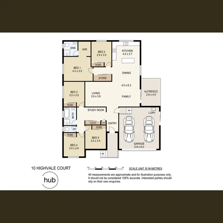 Floorplan of Homely house listing, 10 Highvale Court, Bahrs Scrub QLD 4207