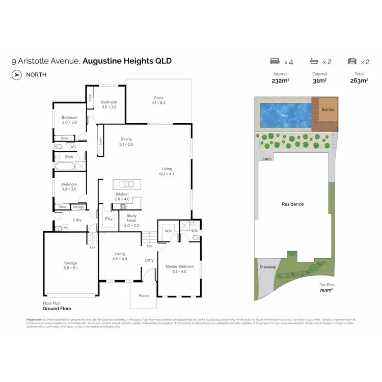 Floorplan of Homely house listing, 9 Aristotle Avenue, Augustine Heights QLD 4300