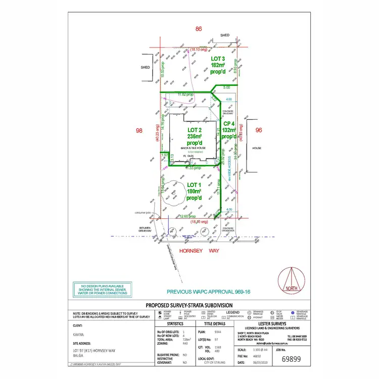 Floorplan of Homely land listing, 17C Hornsey Way, Balga WA 6061