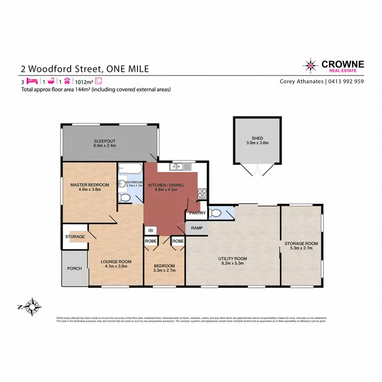 Floorplan of Homely house listing, 2 Woodford Street, One Mile QLD 4305