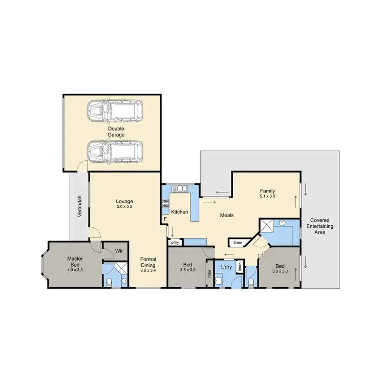 Floorplan of Homely house listing, 21 Dunstone Drive, Rosebud VIC 3939