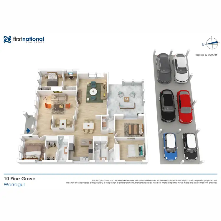 Floorplan of Homely house listing, 10 Pine Grove, Warragul VIC 3820