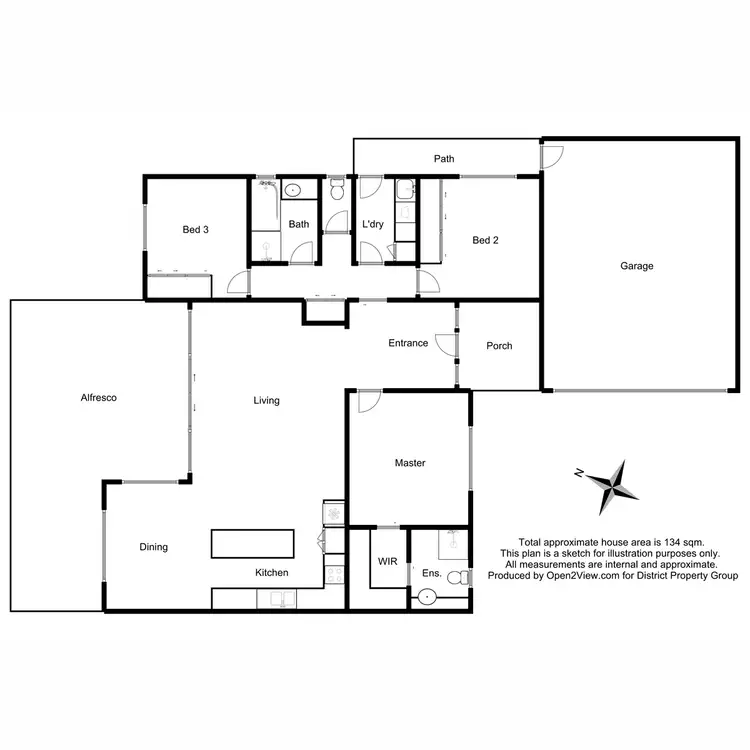 Floorplan of Homely unit listing, 2/10 Redgum Drive, Mansfield VIC 3722