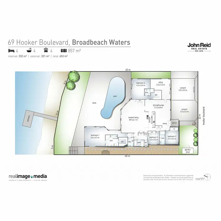 Floorplan of Homely house listing, 69 Hooker Boulevard, Broadbeach Waters QLD 4218