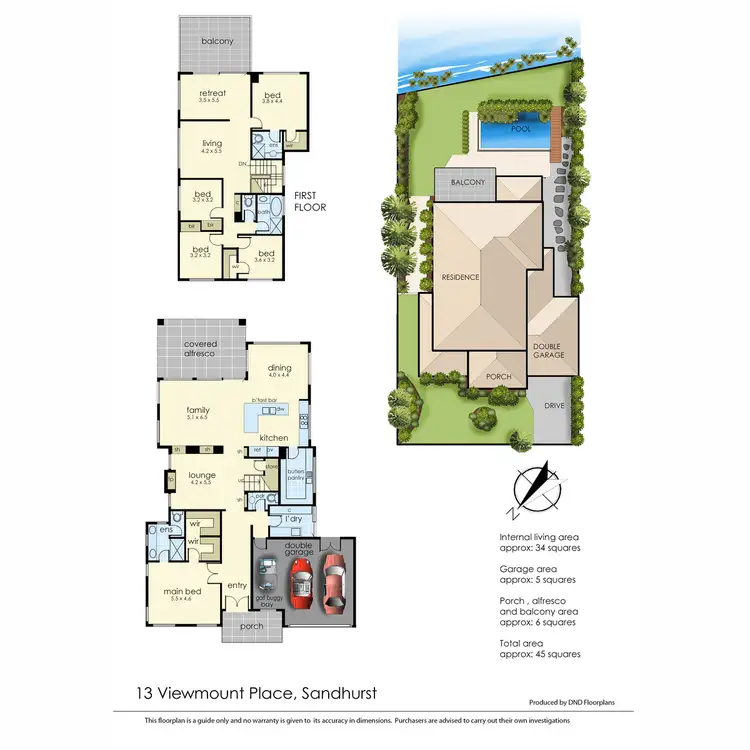 Floorplan of Homely house listing, 13 Viewmount Place, Sandhurst VIC 3977