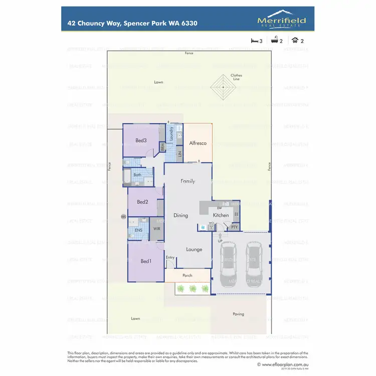 Floorplan of Homely house listing, 42 Chauncy Way, Spencer Park WA 6330