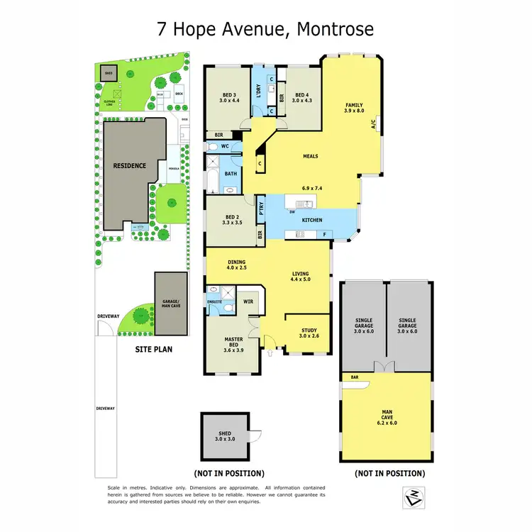 Floorplan of Homely house listing, 7 Hope Avenue, Montrose VIC 3765
