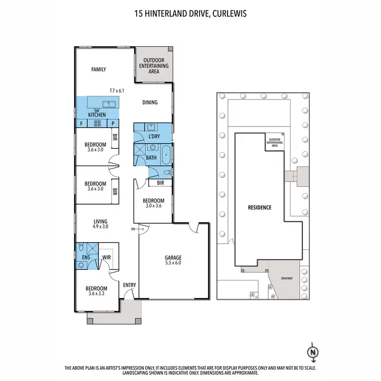 Floorplan of Homely house listing, 15 Hinterland Drive, Curlewis VIC 3222