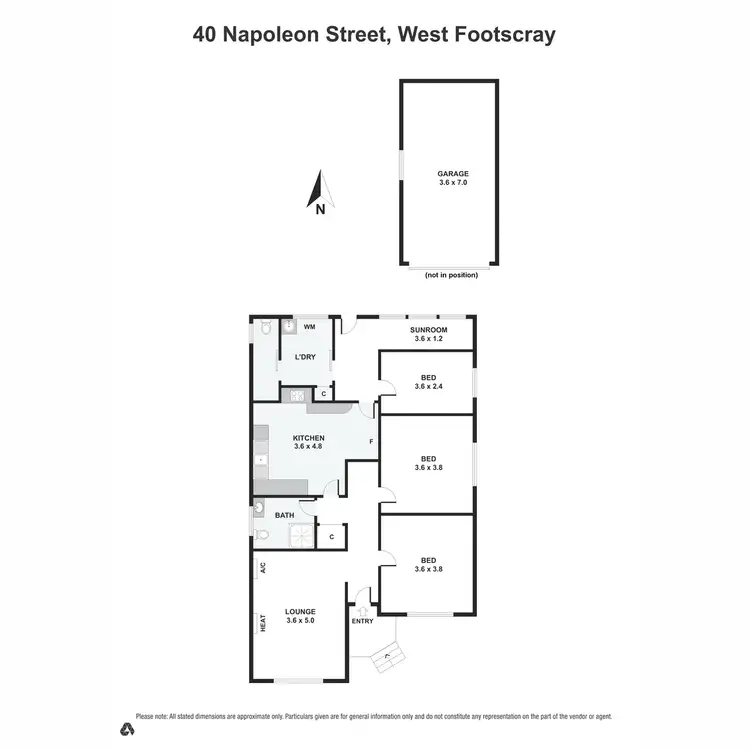 Floorplan of Homely house listing, 40 Napoleon Street, West Footscray VIC 3012