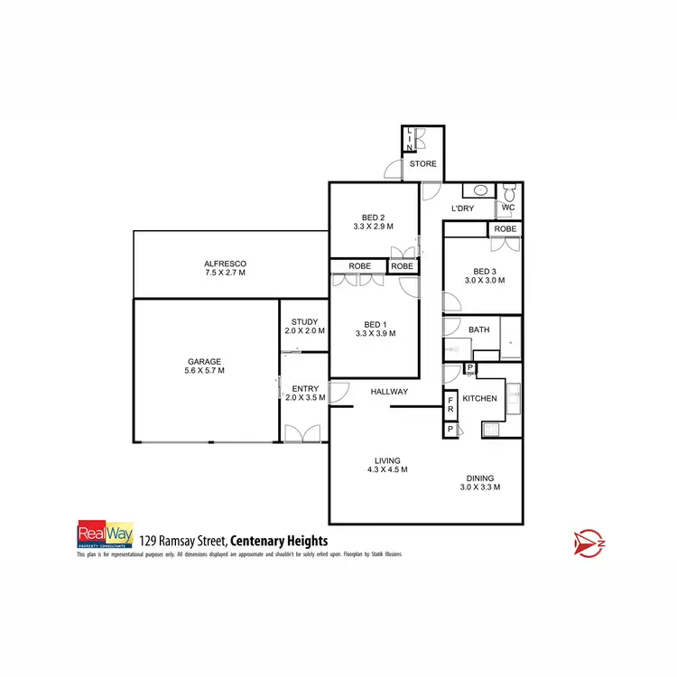 Floorplan of Homely house listing, 129 Ramsay Street, Centenary Heights QLD 4350