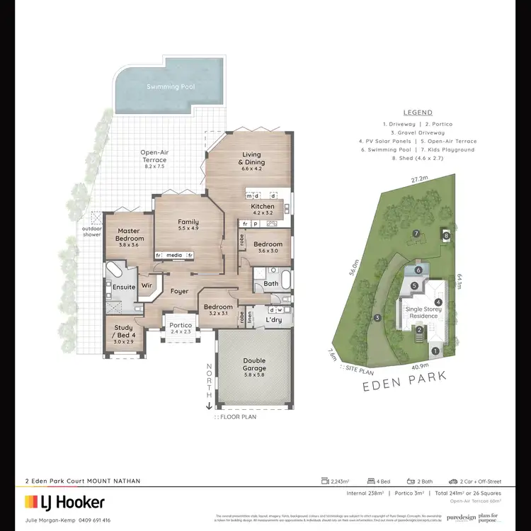 Floorplan of Homely house listing, 2-4 Eden Park Court, Mount Nathan QLD 4211