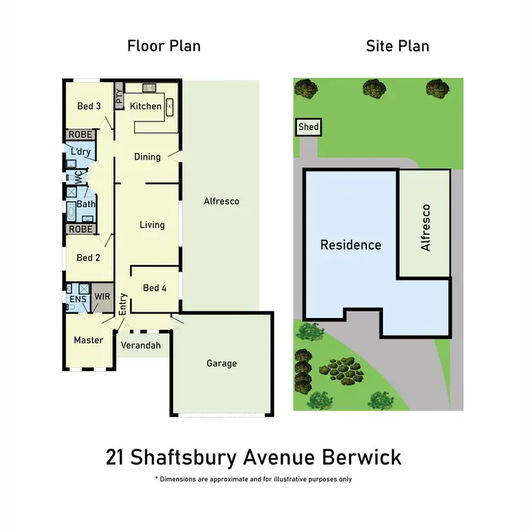 Floorplan of Homely house listing, 21 Shaftsbury Avenue, Berwick VIC 3806