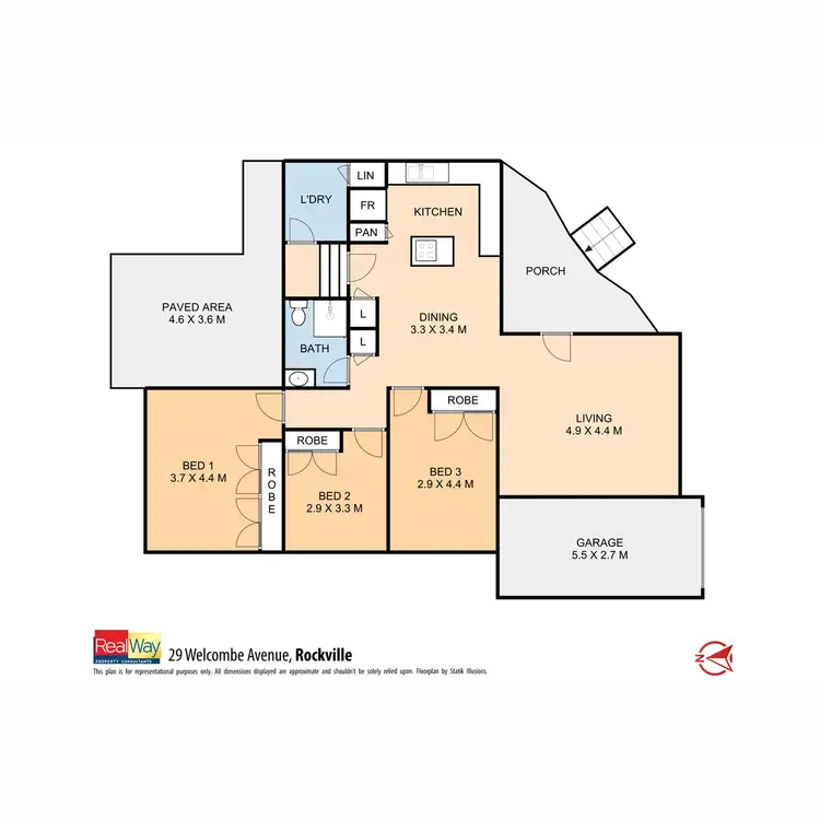 Floorplan of Homely house listing, 29 Welcombe Avenue, Rockville QLD 4350