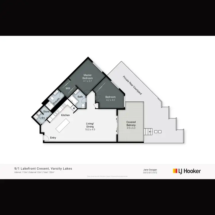 Floorplan of Homely unit listing, 9/1 Lakefront Crescent, Varsity Lakes QLD 4227