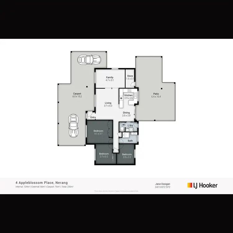 Floorplan of Homely house listing, 4 Appleblossom Place, Nerang QLD 4211