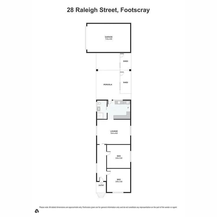 Floorplan of Homely house listing, 28 Raleigh Street, Footscray VIC 3011