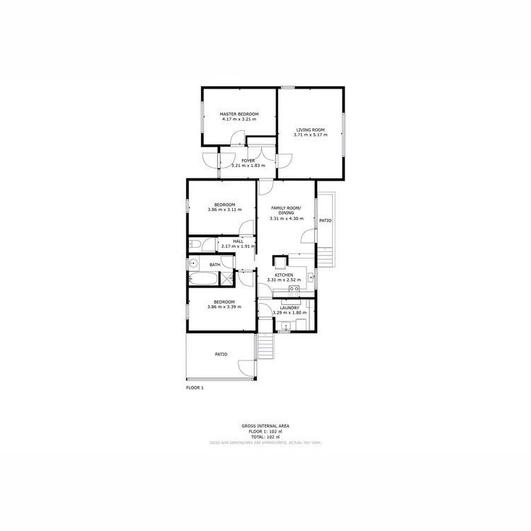 Floorplan of Homely house listing, 39 Bromley Street, Bridgewater TAS 7030