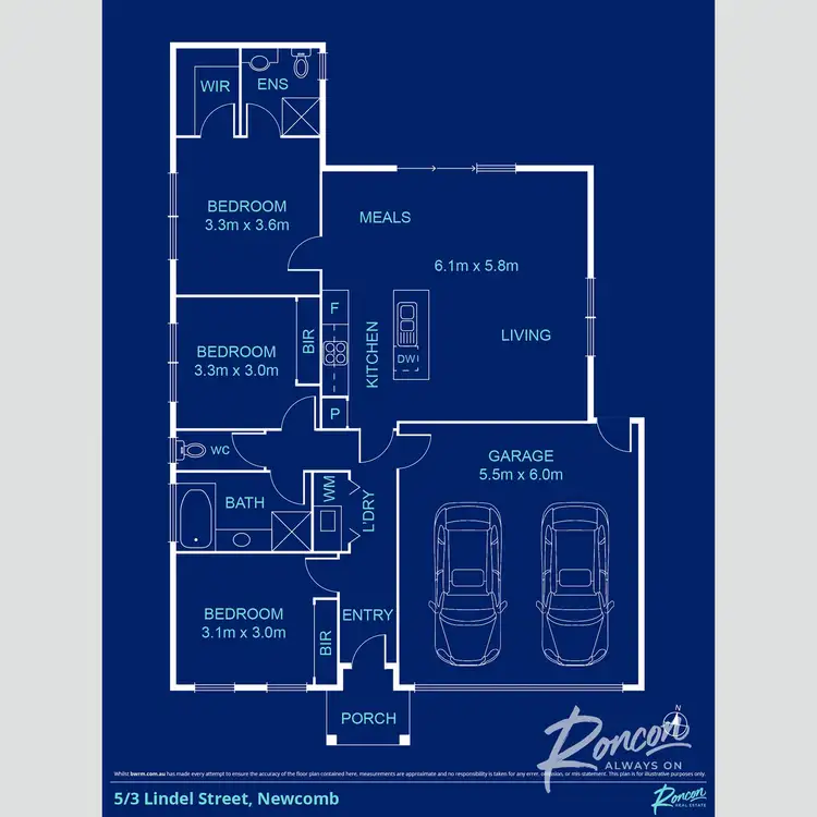 Floorplan of Homely unit listing, 5/3 Lindel Street, Newcomb VIC 3219