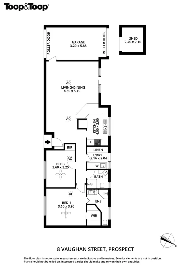 Floorplan of Homely house listing, 8 Vaughan Street, Prospect SA 5082