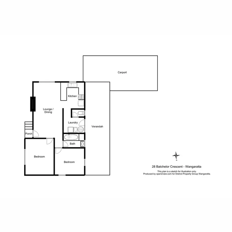 Floorplan of Homely house listing, 28 Batchelor Crescent, Wangaratta VIC 3677