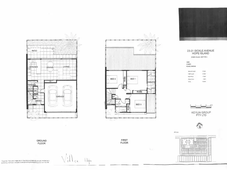 Floorplan of Homely townhouse listing, 14/6 Park Cove Boulevard, Hope Island QLD 4212