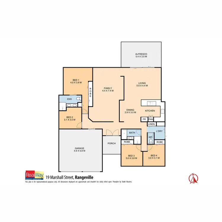 Floorplan of Homely house listing, 19 Marshall Street, Rangeville QLD 4350