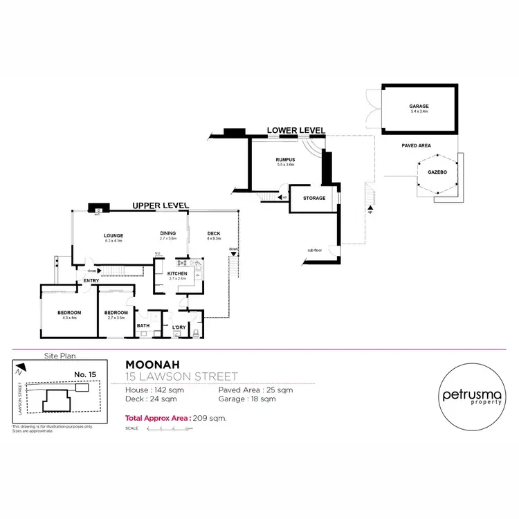 Floorplan of Homely house listing, 15 Lawson Street, Moonah TAS 7009