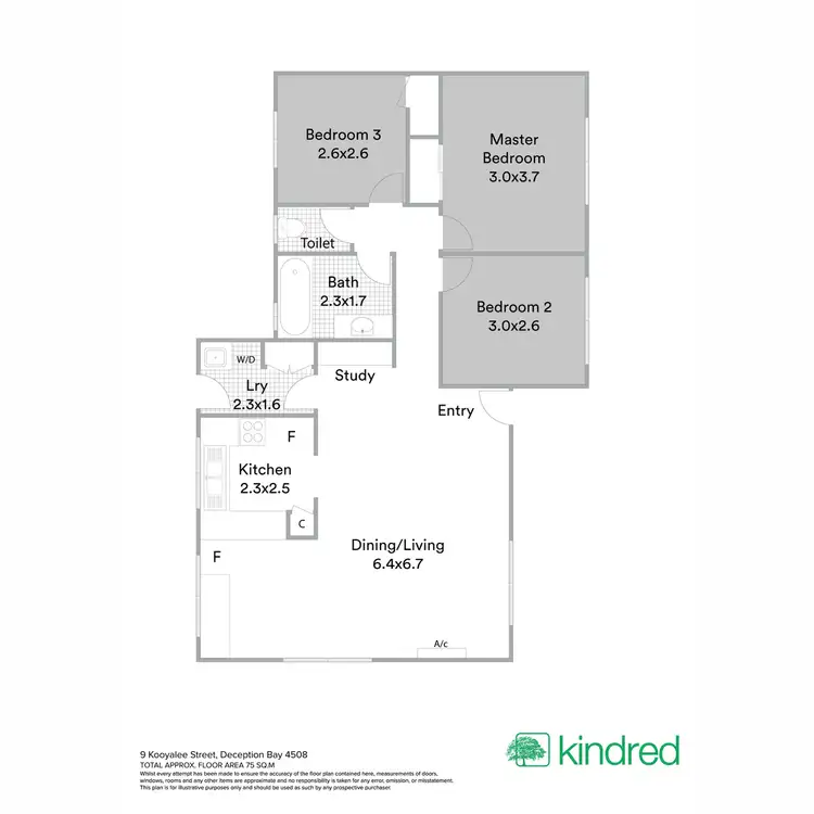 Floorplan of Homely house listing, 9 Kooyalee Street, Deception Bay QLD 4508